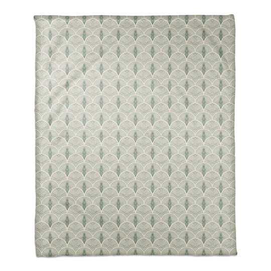 Abstract Leaves Coral Fleece Blanket
